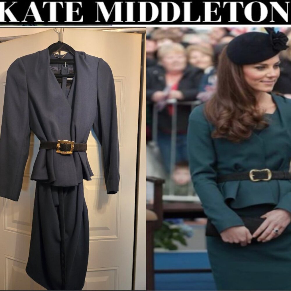 RARE LK Bennett Dark Green Jude Jacket - Size 8